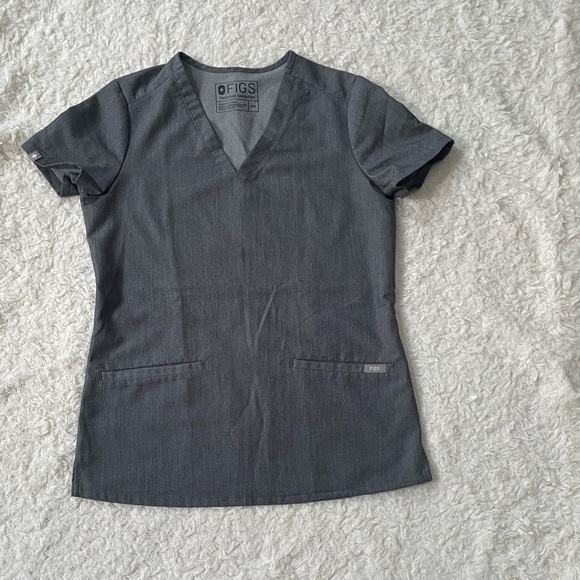 Figs Charcoal Scrub Top - Picture 10 of 11